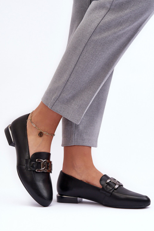 damesmocassins met ornamenten in zwart Camilena damesmocassins met ornamenten in zwart Camilena