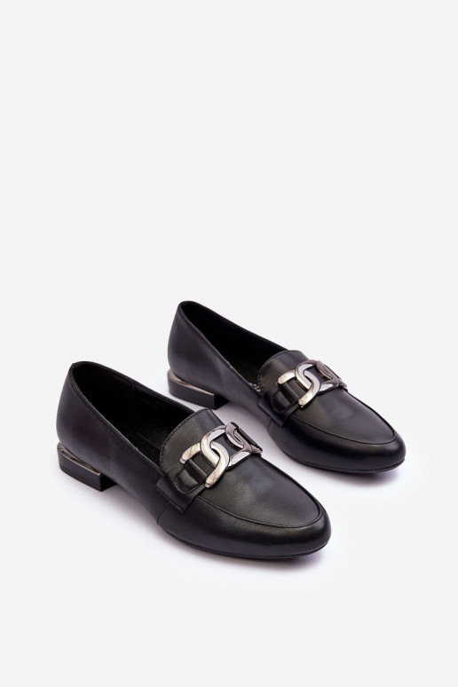 damesmocassins met ornamenten in zwart Camilena damesmocassins met ornamenten in zwart Camilena