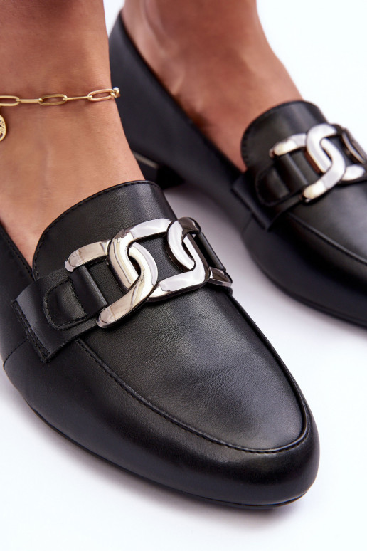 damesmocassins met ornamenten in zwart Camilena damesmocassins met ornamenten in zwart Camilena