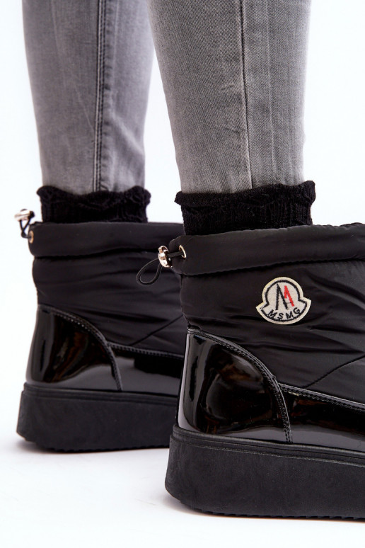 Snowboots met platform in de zwarte kleur Gattea Snowboots met platform in de zwarte kleur Gattea