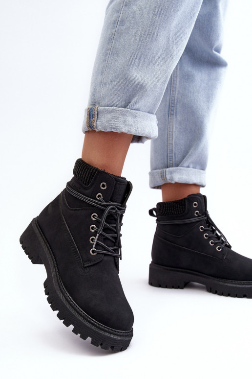 Warme dameslaarzen in zwart Cross Jeans MM2R4012C Warme dameslaarzen in zwart Cross Jeans MM2R4012C