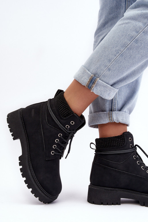 Warme dameslaarzen in zwart Cross Jeans MM2R4012C Warme dameslaarzen in zwart Cross Jeans MM2R4012C