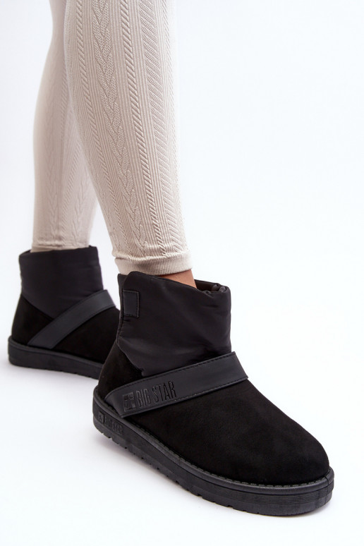 snowboots verwarmd met platform zwart Big Star MM274151