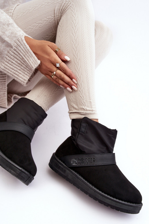 snowboots verwarmd met platform zwart Big Star MM274151