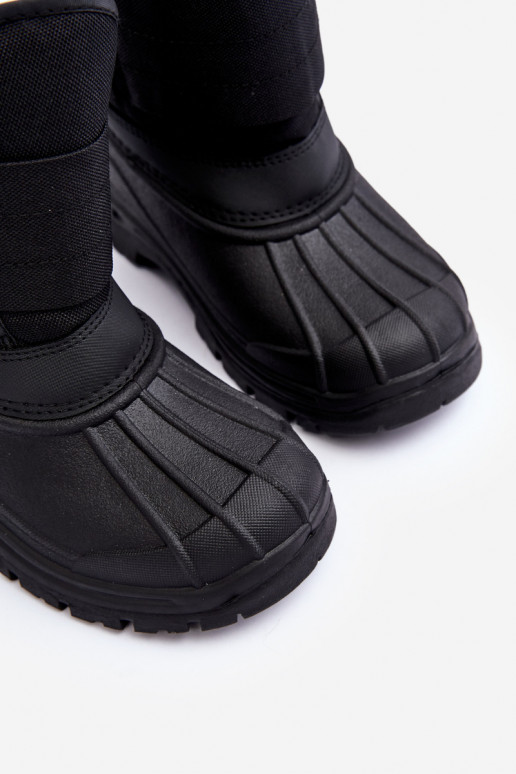 Kindersnowboots met zelfklevende sluitingen verwarmd zwart Big Star MM374122