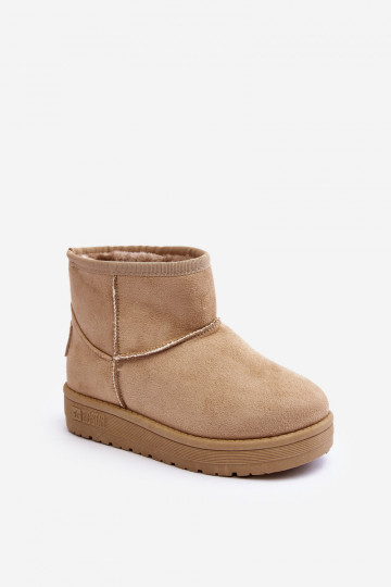 Kindersnowboots verwarmd beige Big Star MM374056