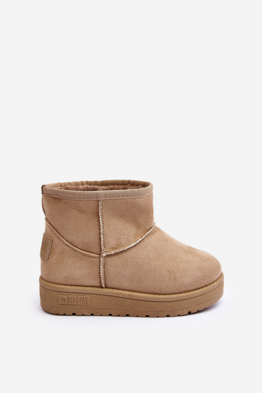 Kindersnowboots verwarmd beige Big Star MM374056