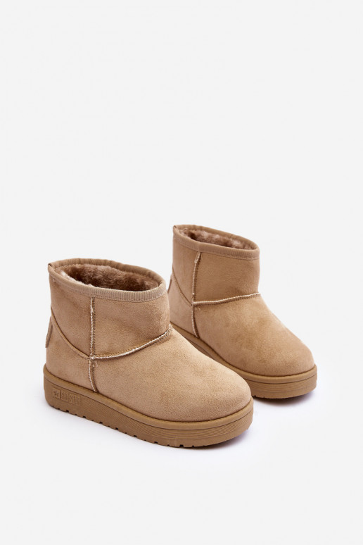 Kindersnowboots verwarmd beige Big Star MM374056