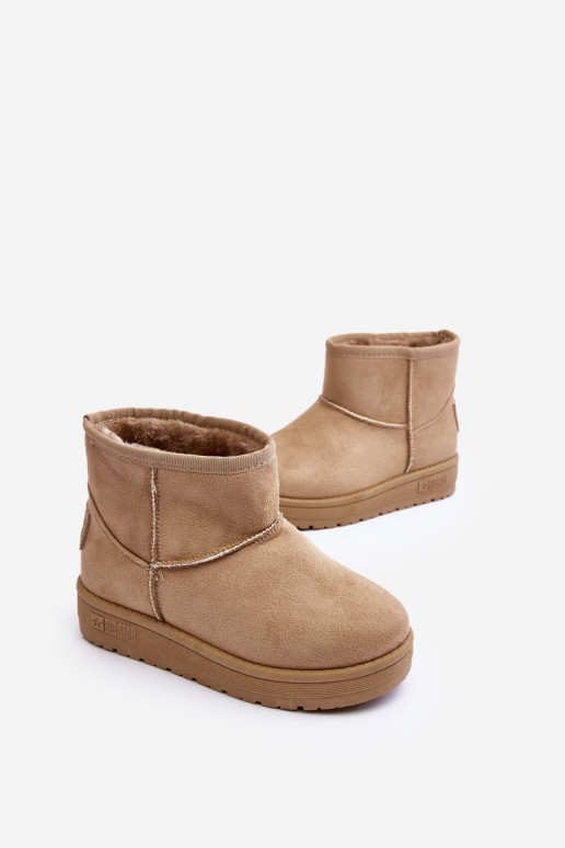 Kindersnowboots verwarmd beige Big Star MM374056