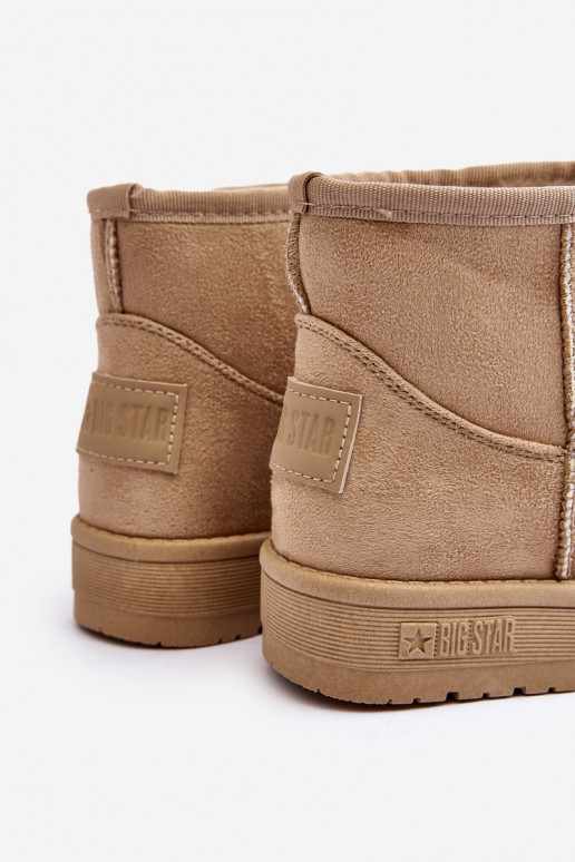 Kindersnowboots verwarmd beige Big Star MM374056