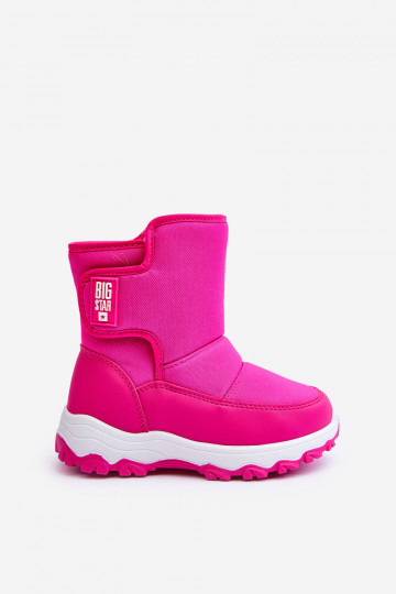 snowboots verwarmd met zelfklevende sluitingen Kinder roze Big Star MM374121 2