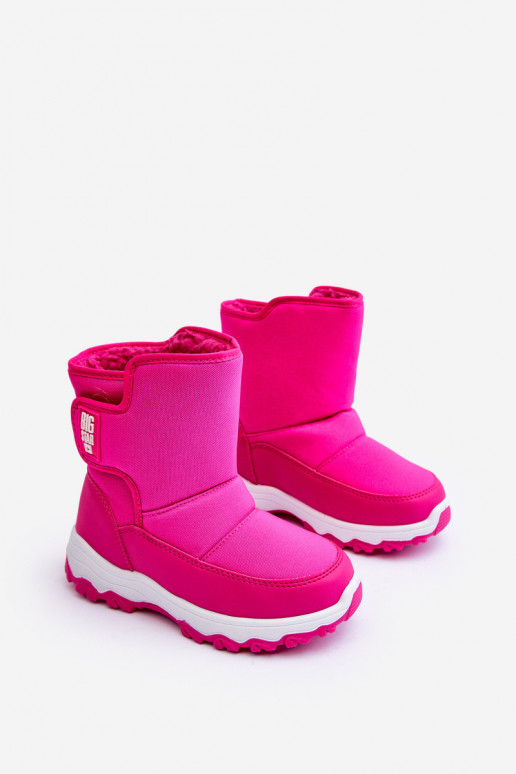 snowboots verwarmd met zelfklevende sluitingen Kinder roze Big Star MM374121 snowboots verwarmd met zelfklevende sluitingen Kinder roze Big Star MM374121