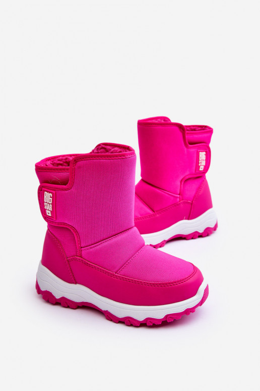 snowboots verwarmd met zelfklevende sluitingen Kinder roze Big Star MM374121 snowboots verwarmd met zelfklevende sluitingen Kinder roze Big Star MM374121