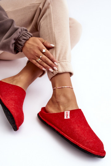 Klassiek model Pantoffels Big Star KK276012 rood 2