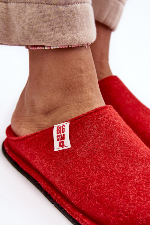 Klassiek model Pantoffels Big Star KK276012 rood Klassiek model Pantoffels Big Star KK276012 rood