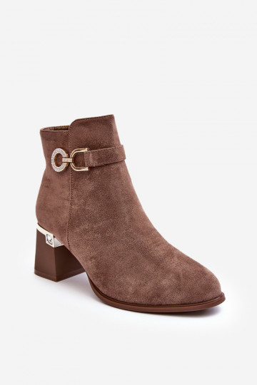 Bruine suède schoenen Nola
