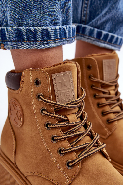 verwarmde laarzen bruine kleur Felizia verwarmde laarzen bruine kleur Felizia