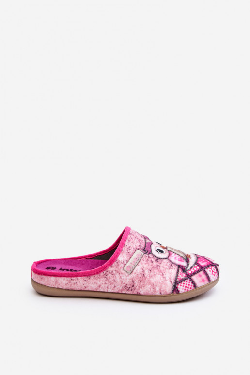 zelfgemaakte pantoffels Pantoffels Sowa Inblu GF000018 roze kleur