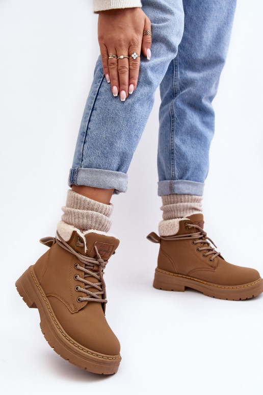 laarzen met warme bruine kleur Lynnvia laarzen met warme bruine kleur Lynnvia