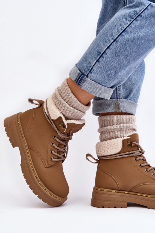 laarzen met warme bruine kleur Lynnvia laarzen met warme bruine kleur Lynnvia