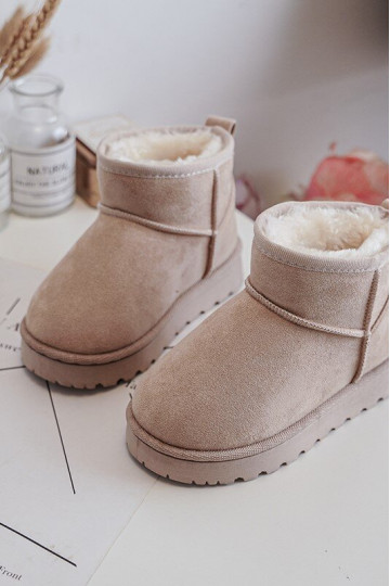 Kindersnowboots Laarzen verwarmd beige Nallita 2