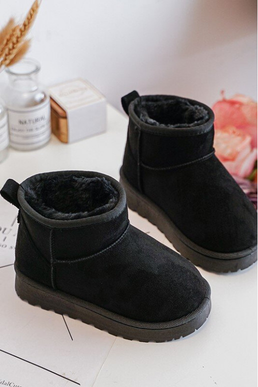 Kindersnowboots Laarzen verwarmd in de zwarte kleur Nallita Kindersnowboots Laarzen verwarmd in de zwarte kleur Nallita