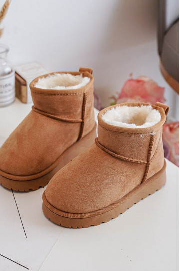 Kindersnowboots Laarzen verwarmd bruin Nallita 2