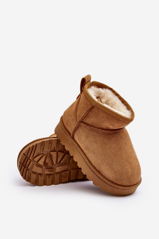 Kindersnowboots Laarzen verwarmd bruin Nallita