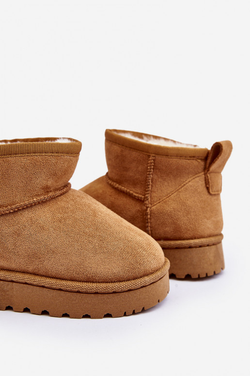 Kindersnowboots Laarzen verwarmd bruin Nallita