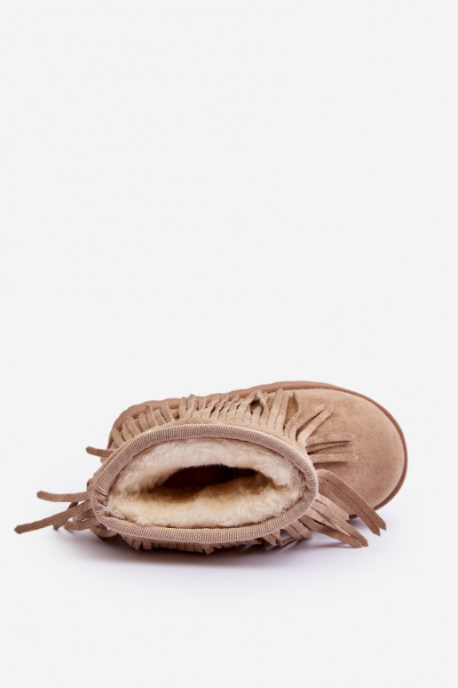 verwarmde sneeuwlaarzen voor kinderen i Frędzlami beige Nimia