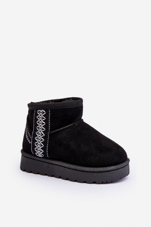 snowboots Kinderlaarzen verwarmd zwarte kleur Leonora snowboots Kinderlaarzen verwarmd zwarte kleur Leonora