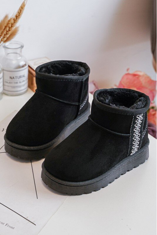 snowboots Kinderlaarzen verwarmd zwarte kleur Leonora snowboots Kinderlaarzen verwarmd zwarte kleur Leonora