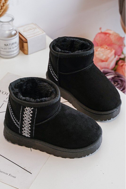 snowboots Kinderlaarzen verwarmd zwarte kleur Leonora snowboots Kinderlaarzen verwarmd zwarte kleur Leonora