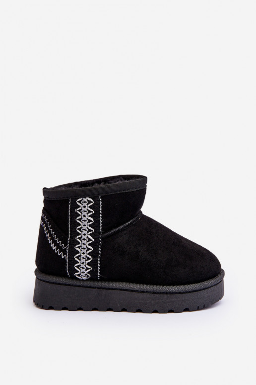 snowboots Kinderlaarzen verwarmd zwarte kleur Leonora snowboots Kinderlaarzen verwarmd zwarte kleur Leonora