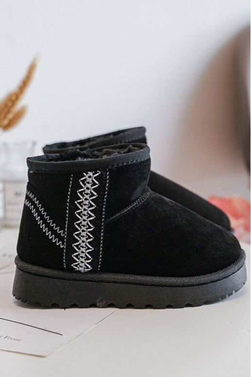 snowboots Kinderlaarzen verwarmd zwarte kleur Leonora snowboots Kinderlaarzen verwarmd zwarte kleur Leonora