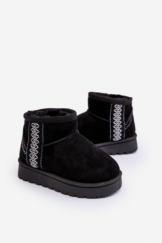 snowboots Kinderlaarzen verwarmd zwarte kleur Leonora snowboots Kinderlaarzen verwarmd zwarte kleur Leonora