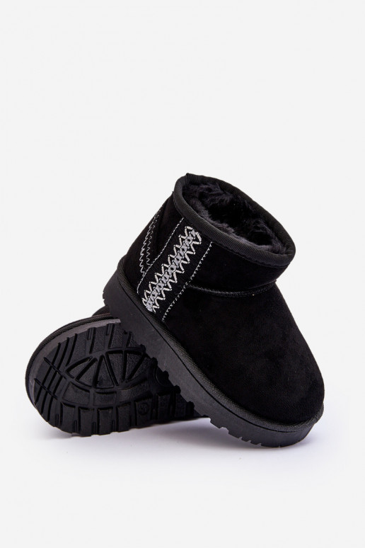 snowboots Kinderlaarzen verwarmd zwarte kleur Leonora snowboots Kinderlaarzen verwarmd zwarte kleur Leonora