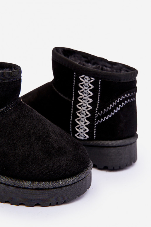 snowboots Kinderlaarzen verwarmd zwarte kleur Leonora snowboots Kinderlaarzen verwarmd zwarte kleur Leonora