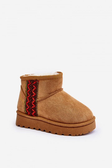 snowboots Kinderlaarzen verwarmde bruine kleur Leonora
