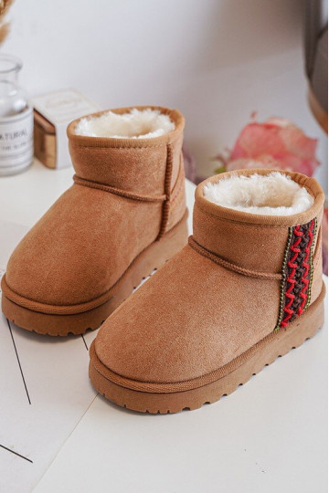 snowboots Kinderlaarzen verwarmde bruine kleur Leonora 2