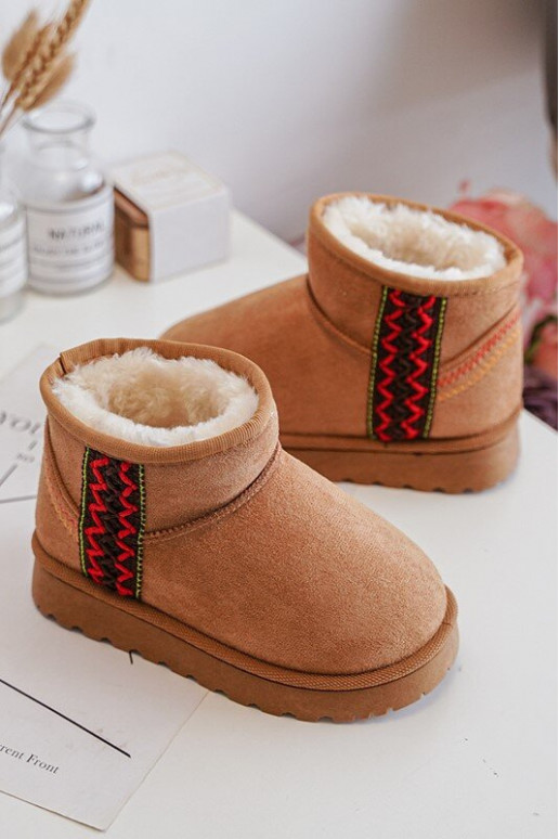 snowboots Kinderlaarzen verwarmde bruine kleur Leonora snowboots Kinderlaarzen verwarmde bruine kleur Leonora