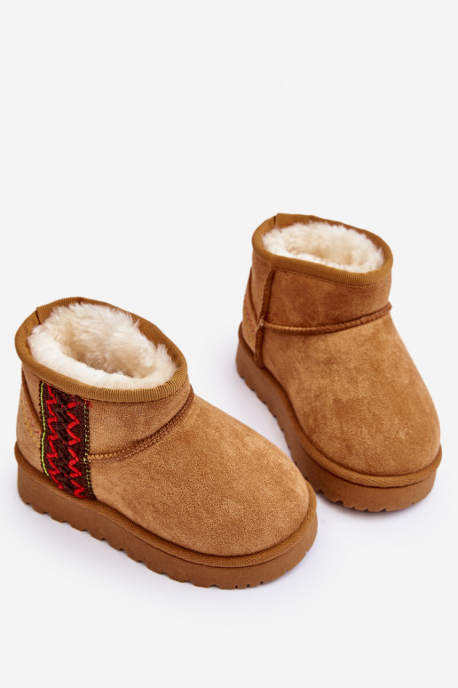 snowboots Kinderlaarzen verwarmde bruine kleur Leonora snowboots Kinderlaarzen verwarmde bruine kleur Leonora