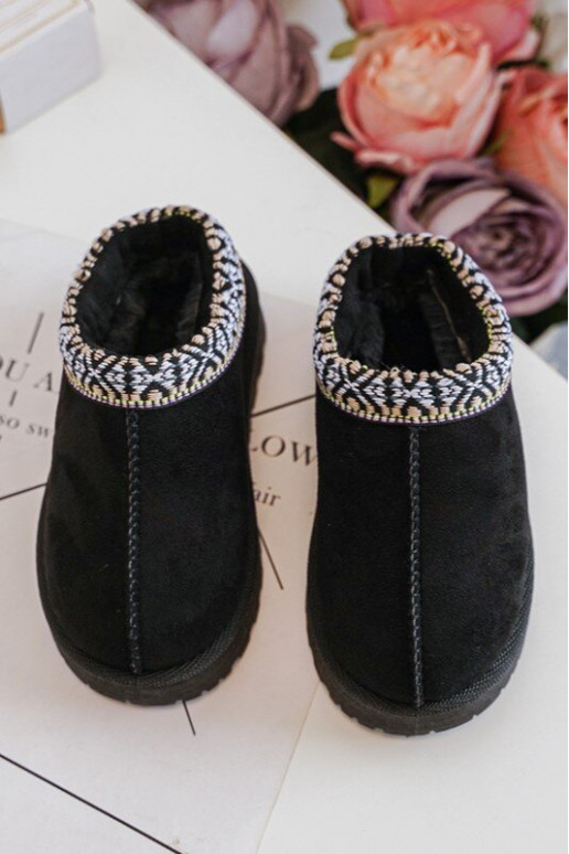 Kinderpantoffels van het resistente model om te verwarmen in de zwarte kleur Olivane Kinderpantoffels van het resistente model om te verwarmen in de zwarte kleur Olivane