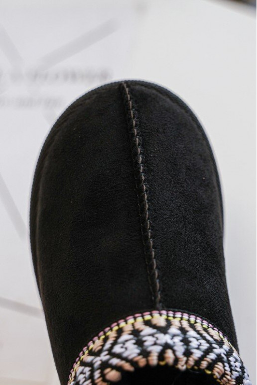 Kinderpantoffels van het resistente model om te verwarmen in de zwarte kleur Olivane Kinderpantoffels van het resistente model om te verwarmen in de zwarte kleur Olivane