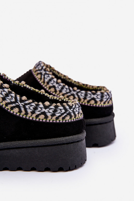 Kinderpantoffels van het resistente model om te verwarmen in de zwarte kleur Olivane Kinderpantoffels van het resistente model om te verwarmen in de zwarte kleur Olivane