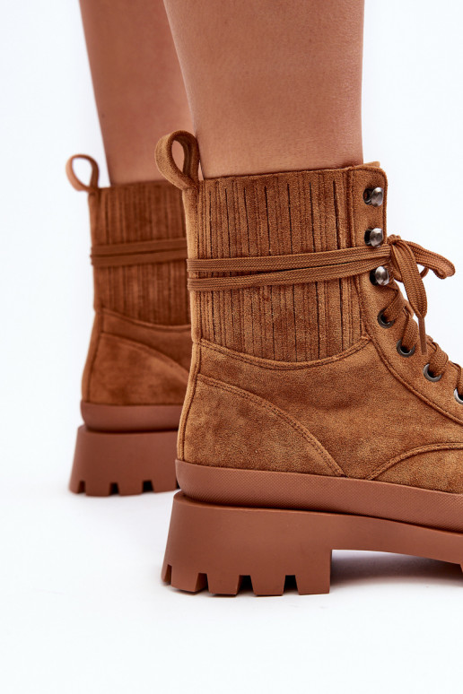 Enkellaarsjes met veters bruin Gordts Enkellaarsjes met veters bruin Gordts