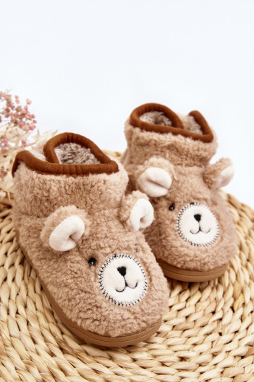 Kinderslofjes warm beige Eberra 2