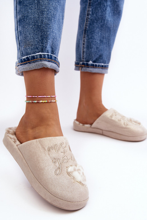 met glans Pantoffels beige Geraja