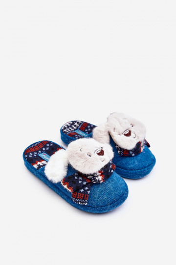 Kinderslofjes blauwe kleur Dasca