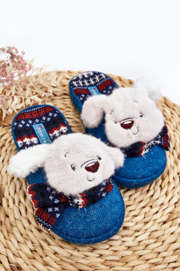 Kinderslofjes blauwe kleur Dasca 2